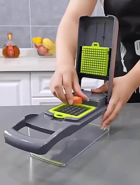 The Perfect Cut: 12-in-1 Vegetable Chopper and Mandolin Slicer