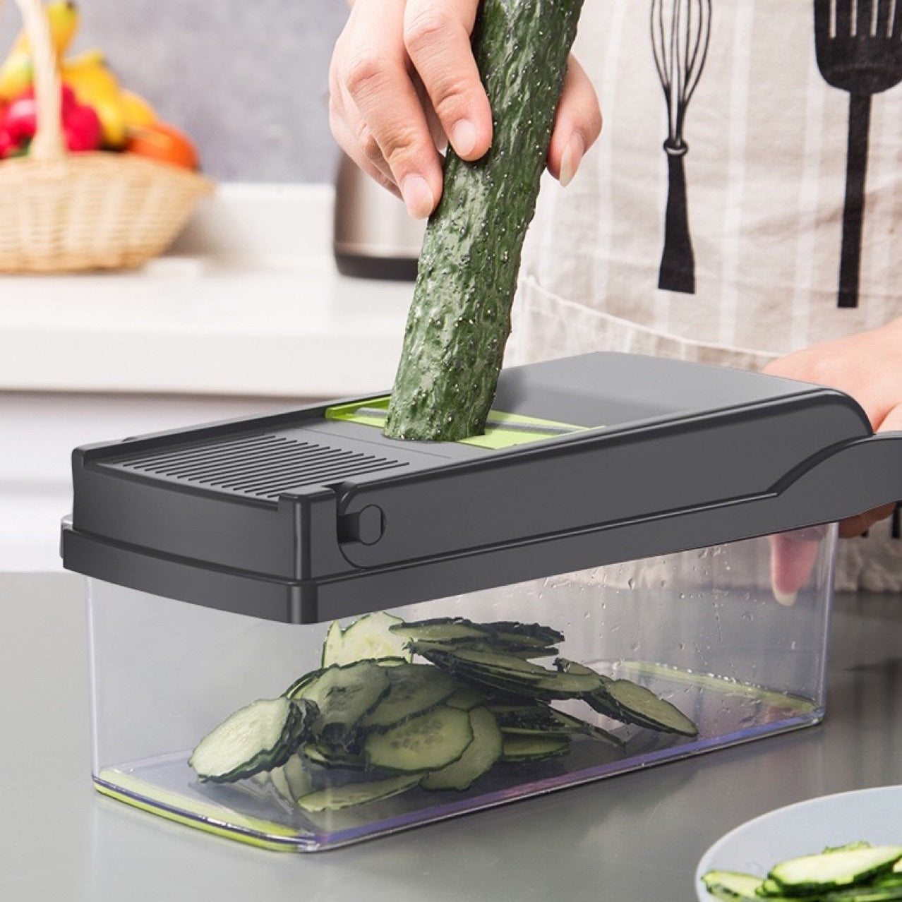 The Perfect Cut: 12-in-1 Vegetable Chopper and Mandolin Slicer