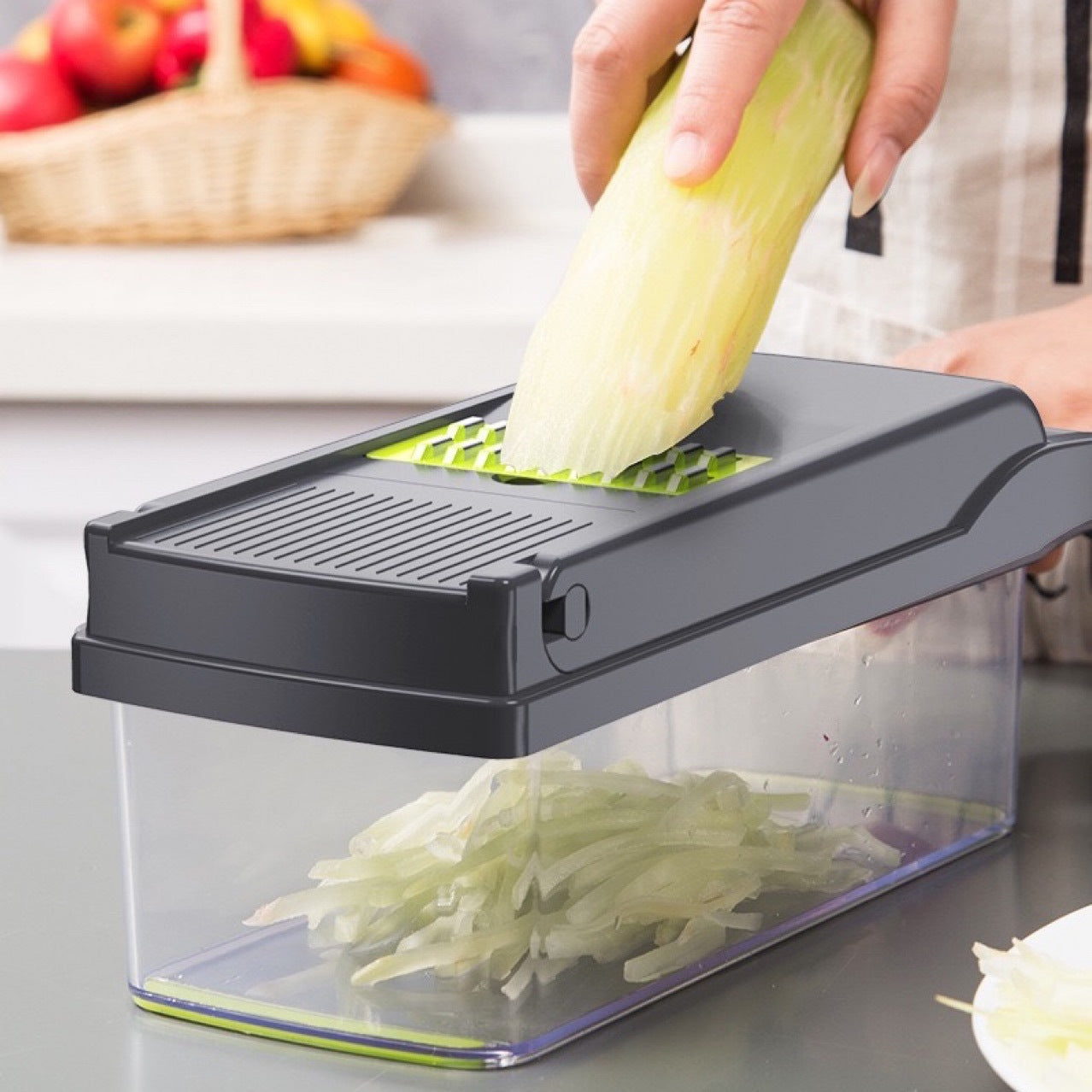 The Perfect Cut: 12-in-1 Vegetable Chopper and Mandolin Slicer